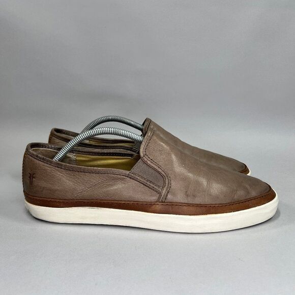 Frye Men's Size 10 Gavin Brown Leather Slip On Shoes - Picture 1 of 11